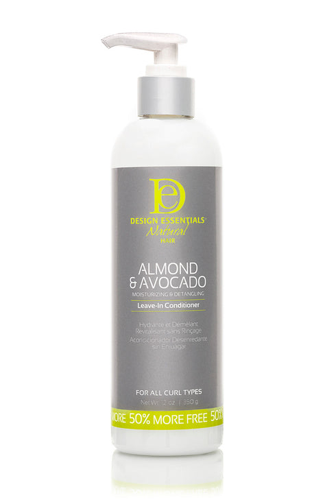 DESIGN NATURAL ALMOND & AVOCADO DETANGLING LEAVE-IN CONDITIONER 12OZ 12 OZ (DES00904 )