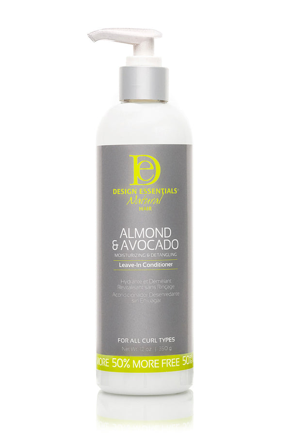 DESIGN NATURAL ALMOND & AVOCADO DETANGLING LEAVE-IN CONDITIONER 12OZ 12 OZ (DES00904 )