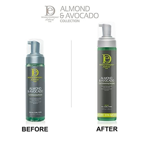 DESIGN NATURAL ALM & AVOC CURL ENHANCING MOUSSE 10 OZ(DES00947)