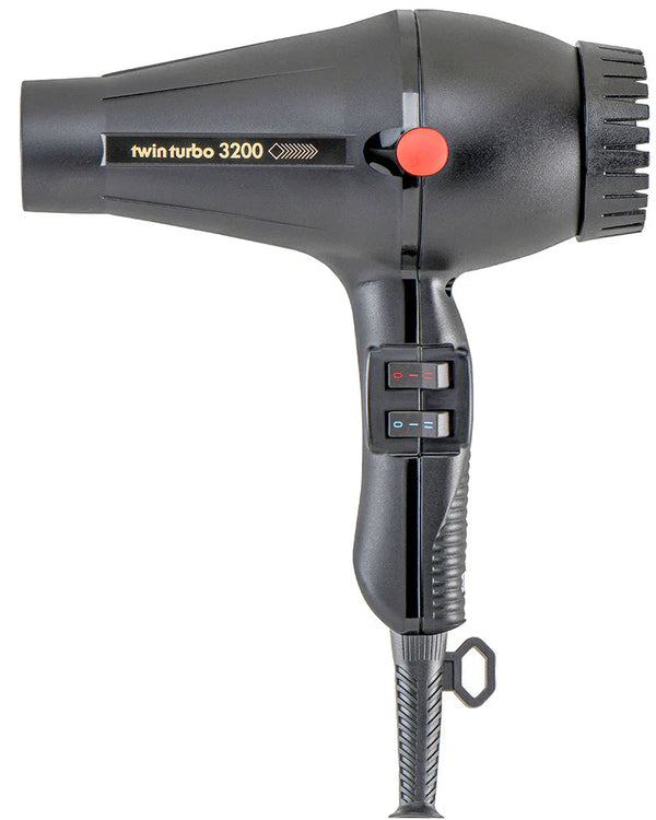 TURBO POWER DRYER-TWINTURBO NO 324A BLACK (00121) 1900w