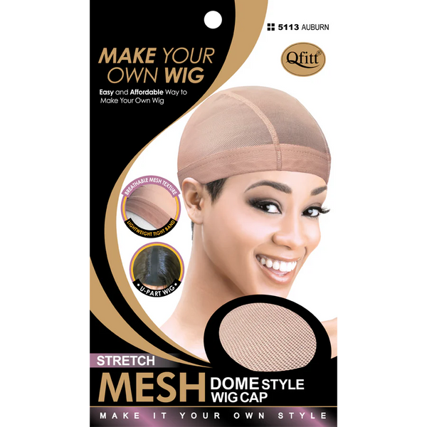Qfitt Make Your Own Wig Stretch Mesh Dome Style Wig Cap (M&M #5113)