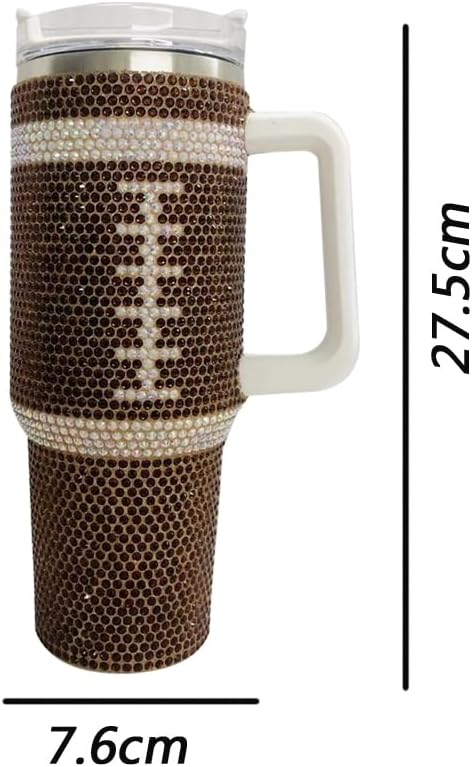 FOOTBALL TUMBLER ,40OZ - OrgOrd:42290(SF-0236WH-TX )