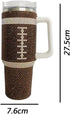 FOOTBALL TUMBLER ,40OZ - OrgOrd:42290(SF-0236WH-TX )