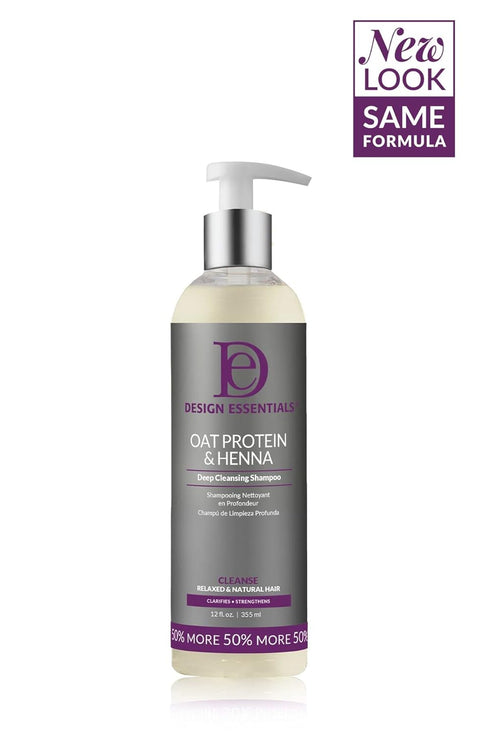 Design Essentials Oat Protein & Henna Deep Cleansing Shampoo 12 OZ(DES00569)
