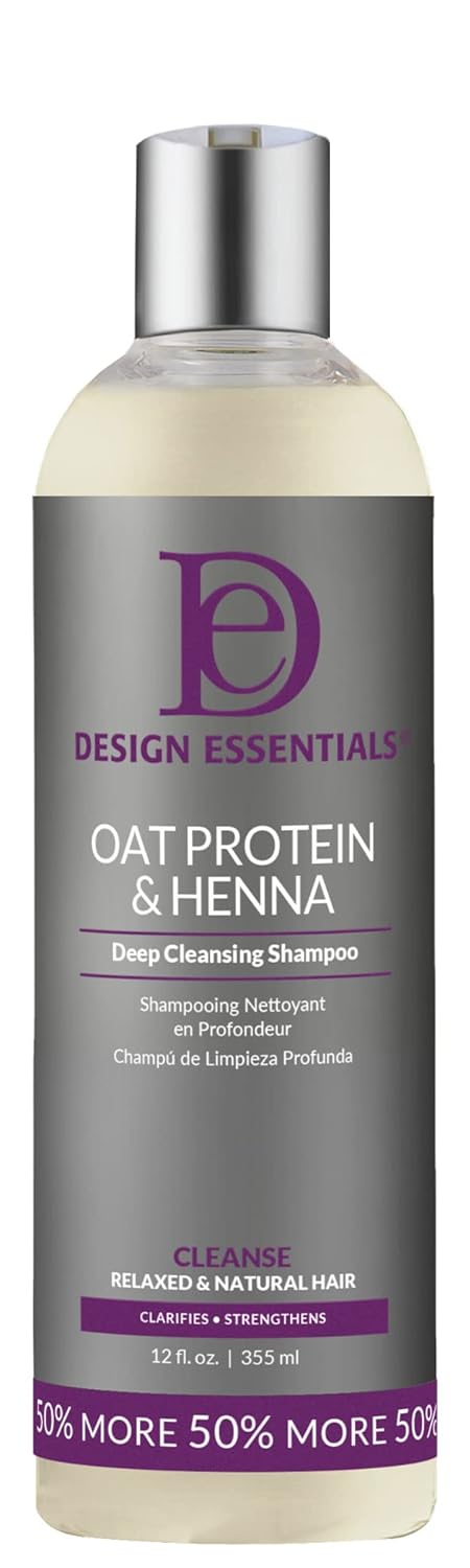 Design Essentials Oat Protein & Henna Deep Cleansing Shampoo 12 OZ(DES00569)