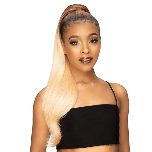 Janet Collection Remy Illusion Ponytail - EMERALD