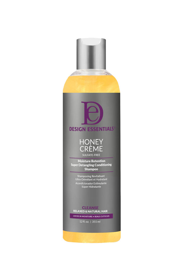 Design Essentials Honey Crème Moisture Retention Super Detangling Conditioning Shampoo 12 OZ(DES00567)