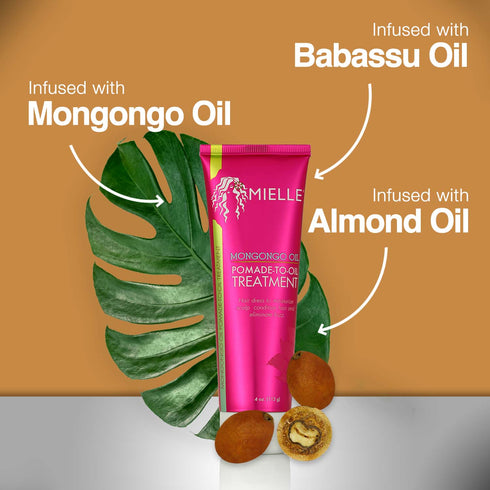 MIELLE MONGONGO OIL POMADE TO OIL TREAT 4OZ(MIE00630)