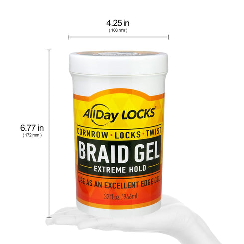 AllDay Locks Braid Gel – 32 oz