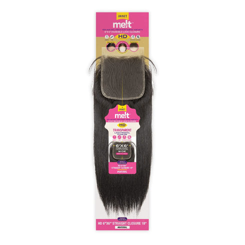JANET MELT 6X6 HD LACE CLOSURE