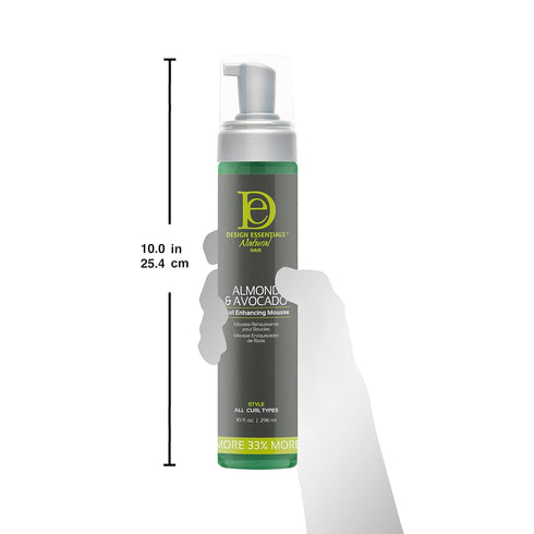 DESIGN NATURAL ALM & AVOC CURL ENHANCING MOUSSE 10 OZ(DES00947)