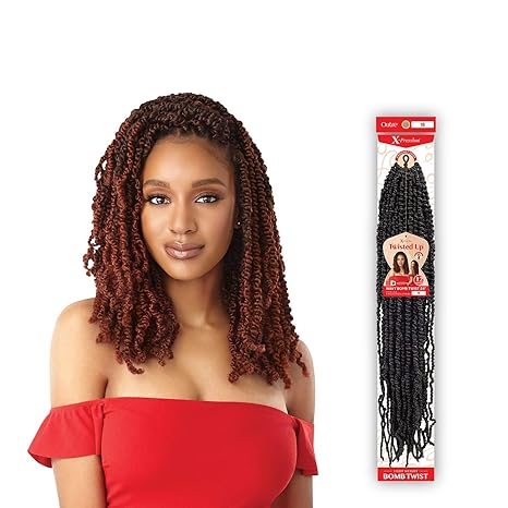Outre X-Pression Wavy Bomb Twist Twisted Up Synthetic Hair Crochet Braid