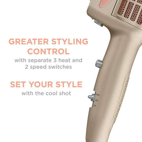 INFINITIPRO BY CONAIR 4-in-1 Frizz Free Styling Hair Dryer – 1875W