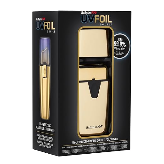 BAB48366 CONAIR BABYLISSPRO SHAVER FOILFX DOUBLE FOIL UVFOIL GOLD