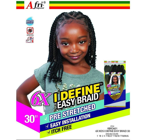 KBRD601 AFRI 6X KIDS I DEFINE EASY BRAID 30"
