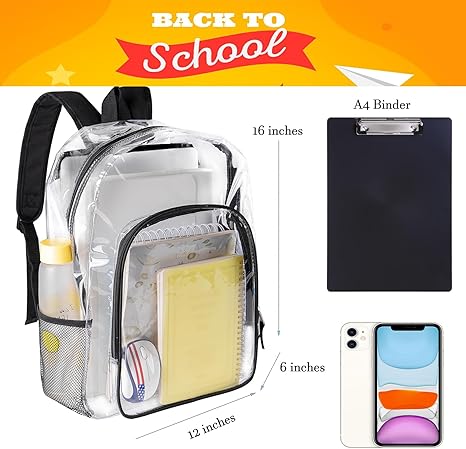BR1001M BR1001M CLEAR BAG PACK MED