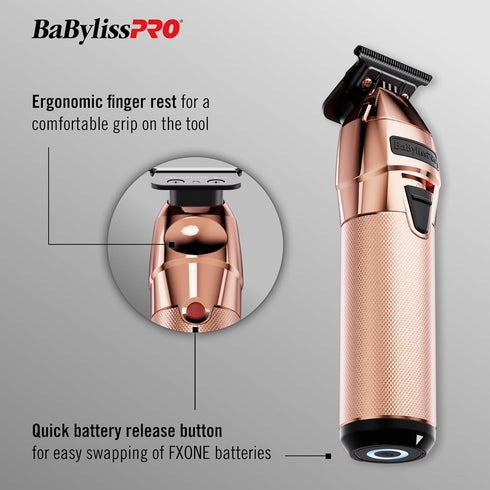 CONAIR BABYLISSPRO TRIMMER-FXONE FX799RG ROE GOLD(BAB48659)