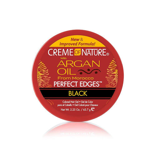 Creme of Nature with Argan Oil from Morocco Perfect Edges Hair Gel – Black, 2.25 oz(C39765)