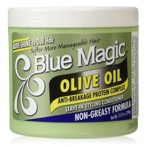 Blue Magic Olive Oil Leave-In Styling Hair Conditioner – 13.75 oz