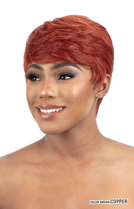 MAYDE JAVA MOCHA HUMAN HAIR BLEND WIG