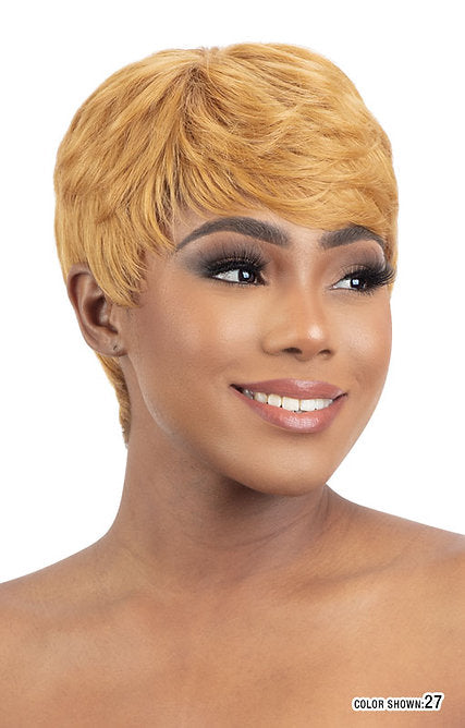 MAYDE JAVA MOCHA HUMAN HAIR BLEND WIG
