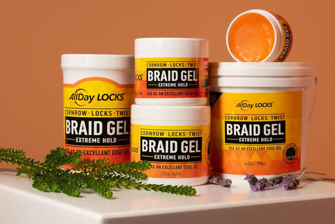ALL DAY LOCKS & BRAID GEL (JAR) 5 OZ (ADA83721)