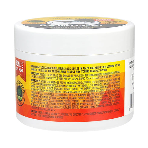 ALL DAY LOCKS & BRAID GEL (JAR) 5 OZ (ADA83721)