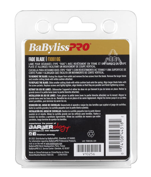 BAB44318 CONAIR BABYLISSPRO BLADE FX8010G GOLD