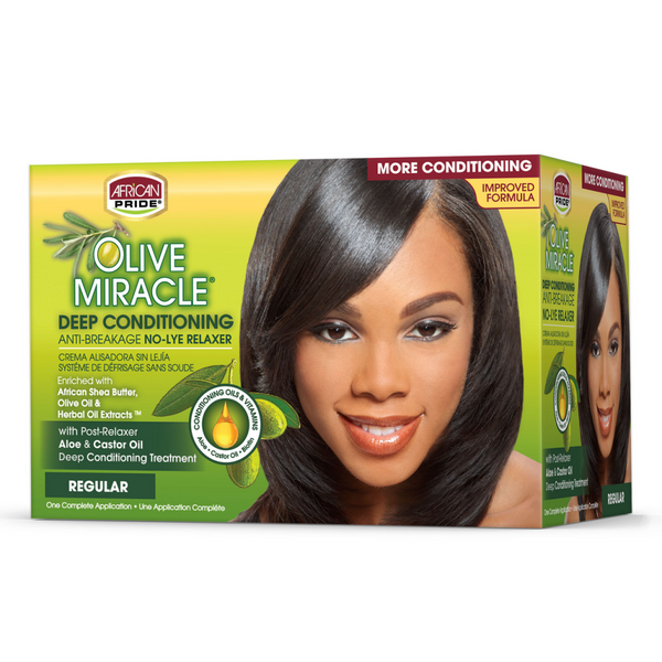 African Pride Olive Miracle Deep Conditioning No-Lye Relaxer