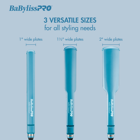 BAB44677 CONAIR BABYLISSPRO NANO TITANIUM FLAT IRON-ULTRA THIN(44677) 1" 450f