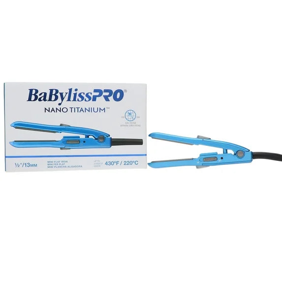 CONAIR BABYLISSPRO NANO TITANIUM FLAT IRON MINI 1/2"(BAB41958)