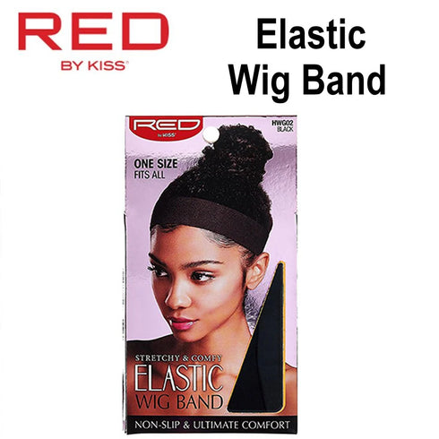 RED ELASTIC WIG BAND Black(HWG02)