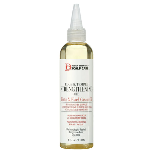 DESIGN EDGE & TEMPLE STRENGTHENING OIL 4 OZ (BIOTIN & BLACK CASTOR OIL)(DES00547)