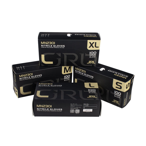 JRL NITRILE BLACK GLOVES X-LARGE(JRL-MN2301-XL)