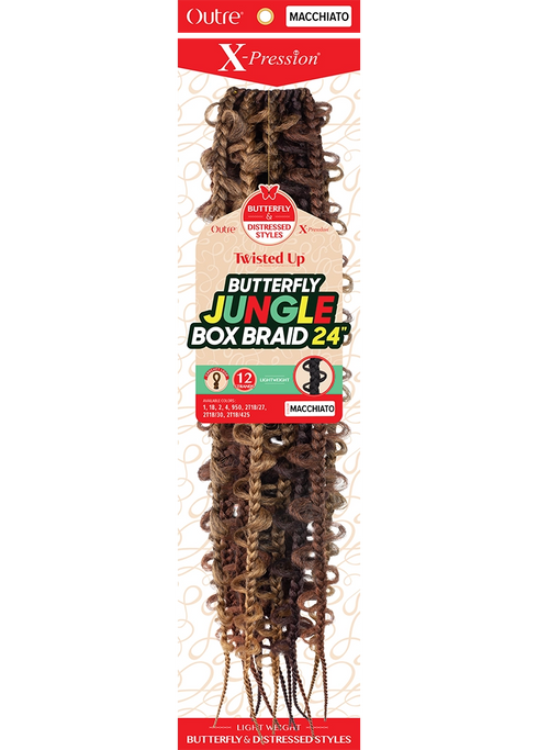 X-PRESSION TWISTED UP BUTTERFLY JUNGLE BOX 24"