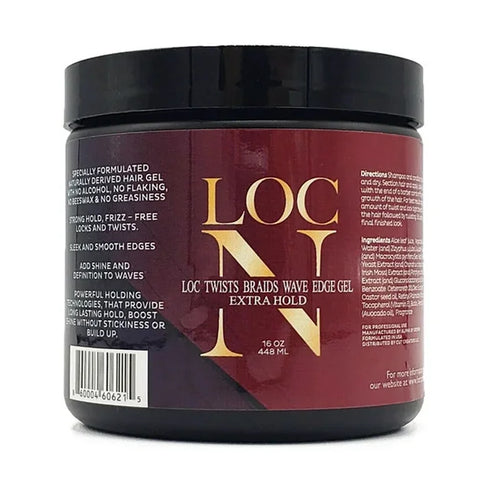LOC N EDGE GEL EXTRA HOLD (JAR) 4OZ LEMONGRASS