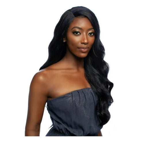 Mane Concept Red Carpet Synthetic Long Body Wave 4" Deep Side Part HD Lace Wig - RCLD207
