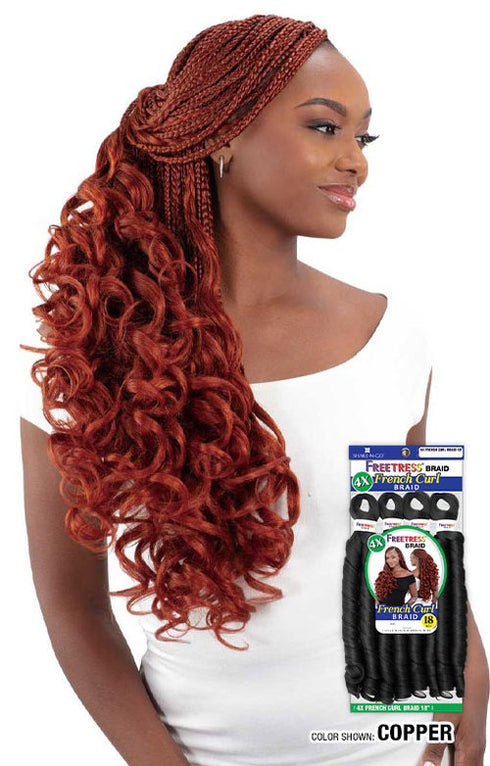 SHAKE N GO FB 4X FRENCH CURL BRAID 18"