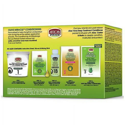 African Pride Olive Miracle Deep Conditioning No-Lye Relaxer