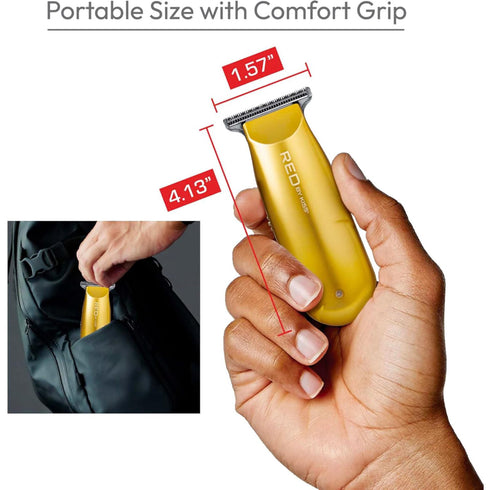 CT09 Red Mini cordless Trimmer GOLD