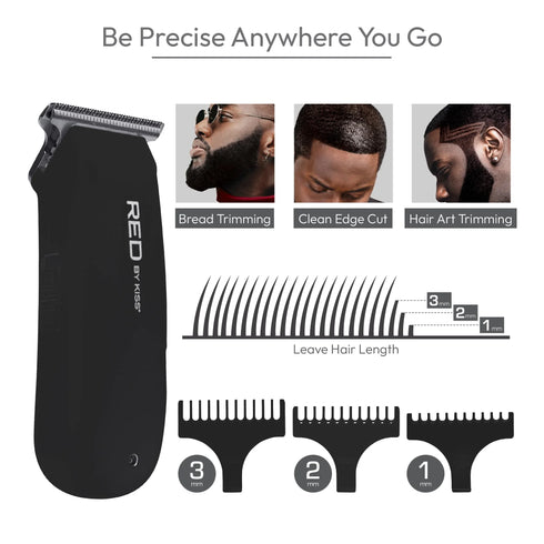 CT08 Red Mini cordless Trimmer BLACK