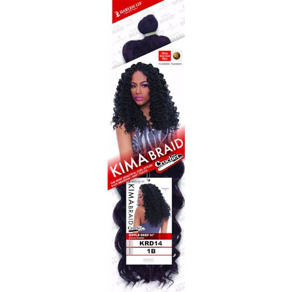 Harlem 125 Kima Ripple Deep 14" Synthetic Hair Crochet Braid