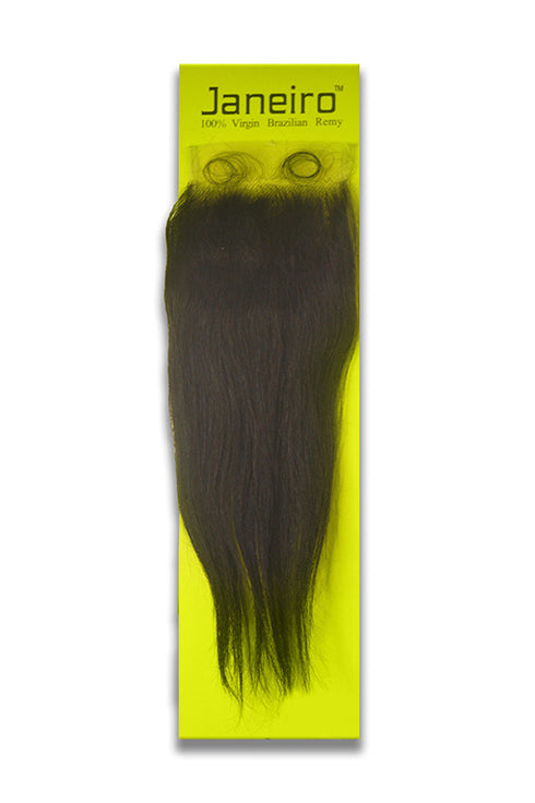 JANEIRO 9A 100% BRAZILIAN VIRGIN REMY 4X4 FULL LACE CLOSURE