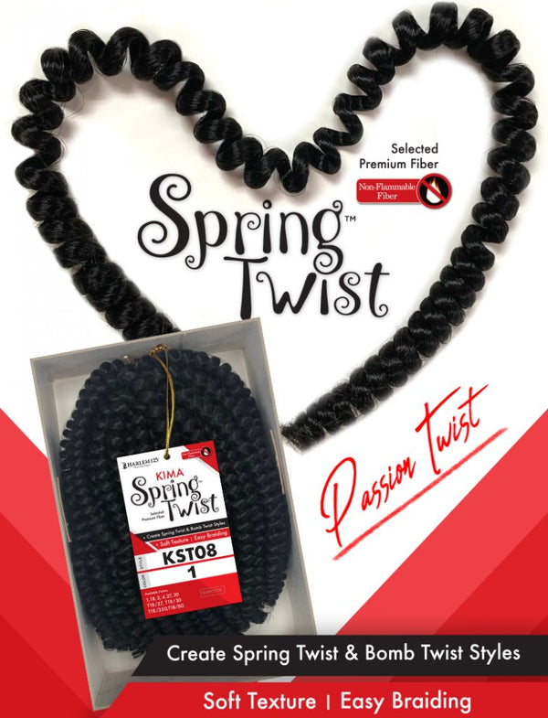 Harlem 125 Kima 8" Spring Twist Crochet Braid