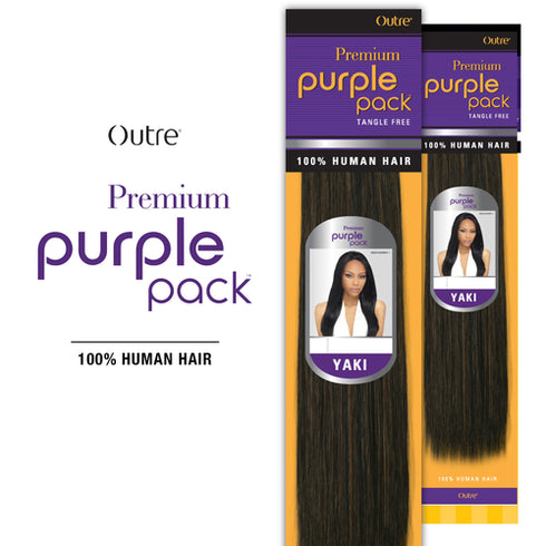 Outre Premium Purple Pack Yaki Human Hair Weave