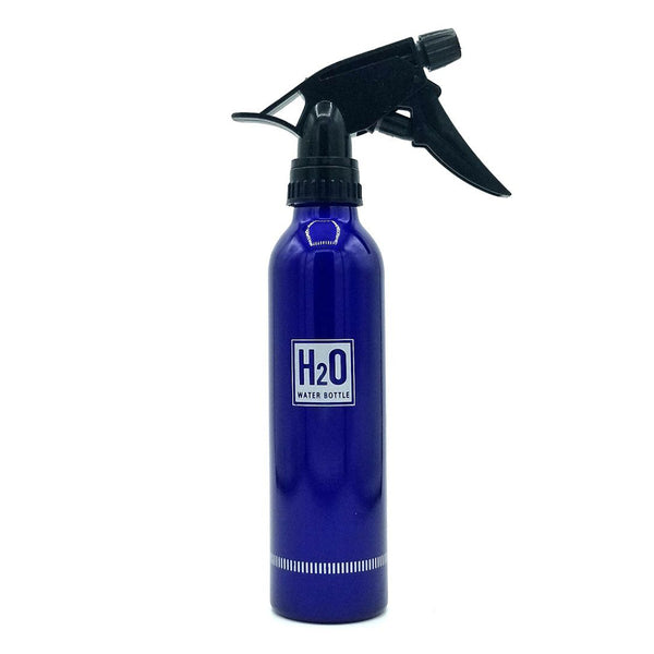 Beauty Town Aluminum Trigger Blue Water Spray Bottle, 8oz