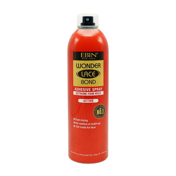 Ebin New York Wonder Lace Bond Extreme Firm Hold Adhesive Spray, 6.34oz