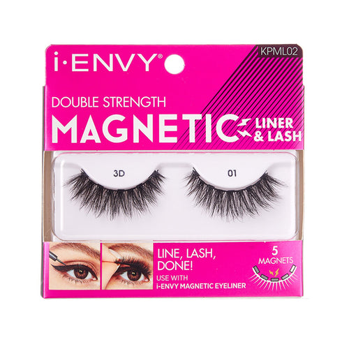 Kiss I Envy 3D Magnetic Liner & Lash 01 Eyelashes - KPML02