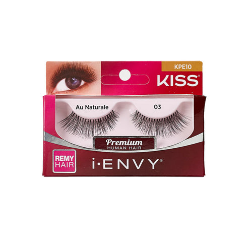 Kiss I Envy Premium Au Natural 03 Remi Hair Eyelashes - KPE10