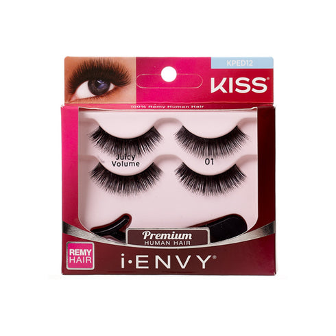 Kiss I Envy Premium Juicy Volume 12 Double Pack Eyelashes - KPED12